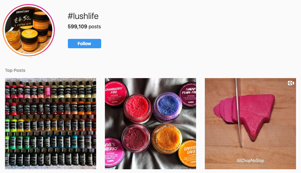 Lush Cosmetics' "#LushLife" campaign